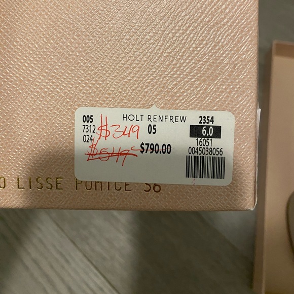 PRADA creme open toe mules - Picture 8 of 8